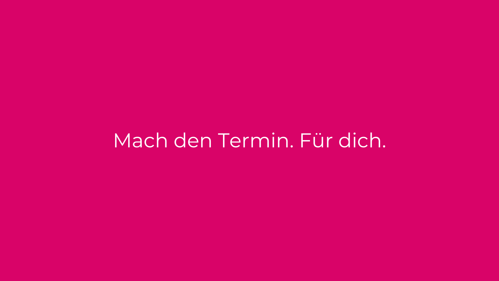 Pink Oktober - Brustkrebsvorsorge - Mach diesen Termin